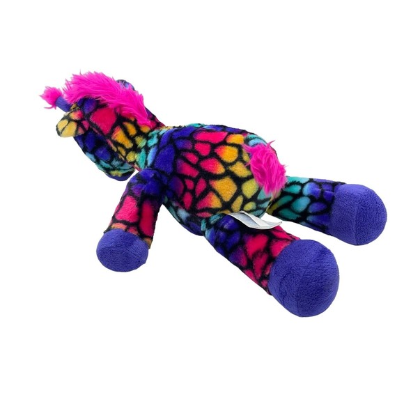 Build A Bear Lisa Frank Rainbow Giraffe Wild Style Stuffed Animal Plush Toy 18" - Picture 2 of 7
